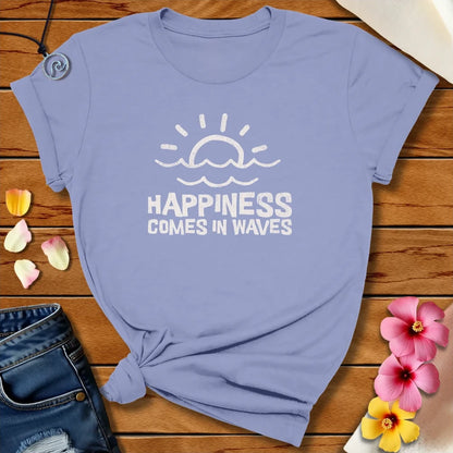 Happiness In Waves Tee Lavender Blue by Salty By Choice™ We love ocean apparel