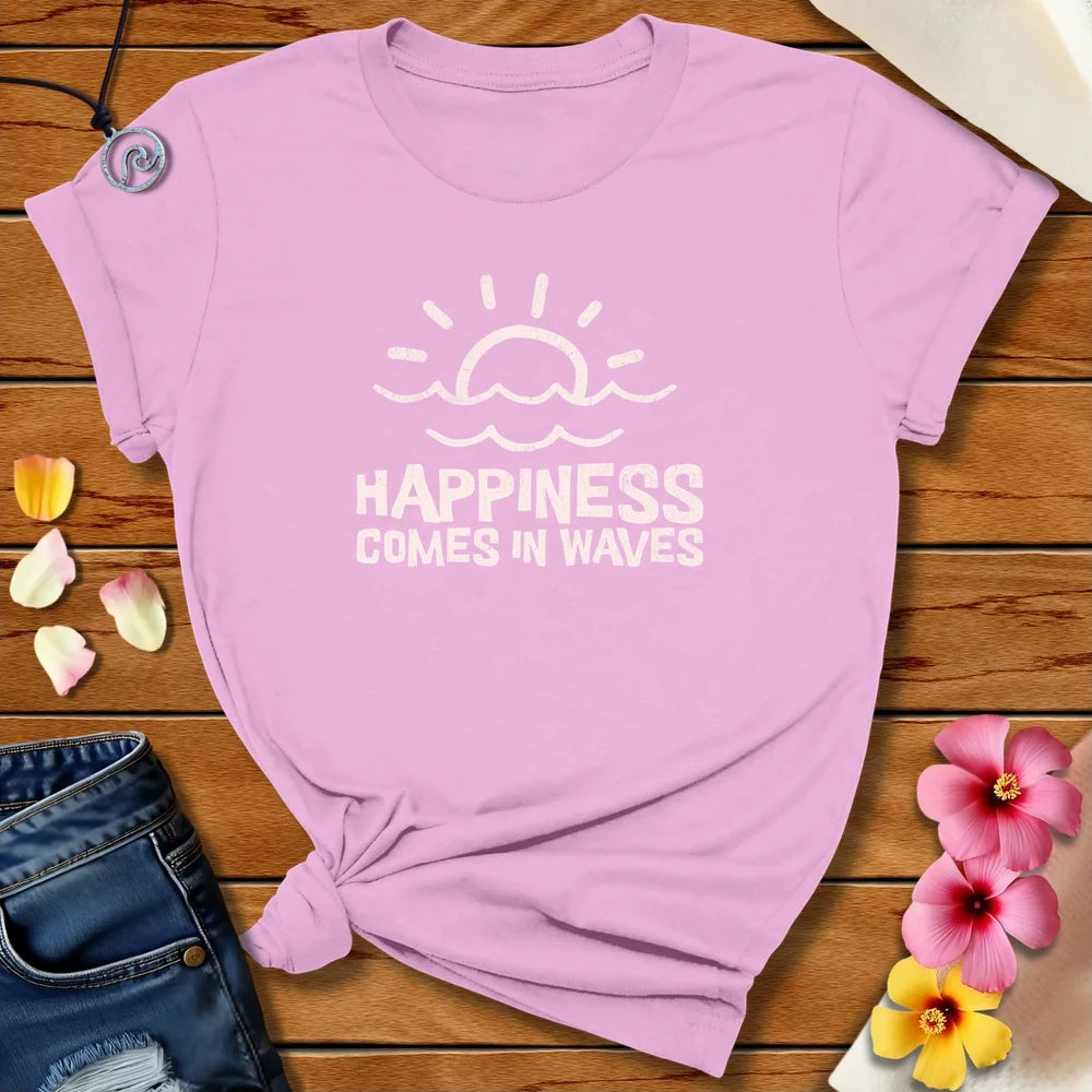 Happiness In Waves Tee Lilac by Salty By Choice™ We love ocean apparel