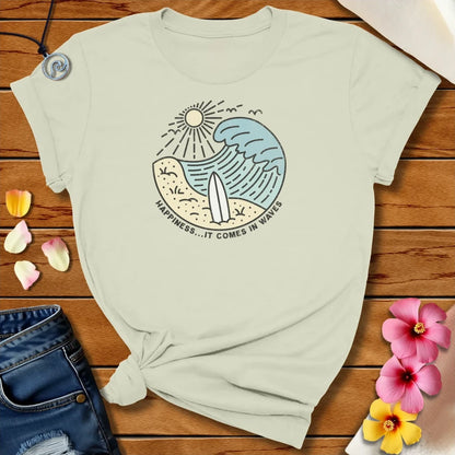 Happiness Wave Tee Citron by Salty By Choice™ We love ocean apparel