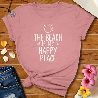 Happy Place Tee Heather Mauve by Salty By Choice® We love the beach ocean and anything around water.