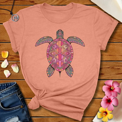 Hippie Turtle Tee Heather Prism Sunset by Salty By Choice™ We love ocean apparel