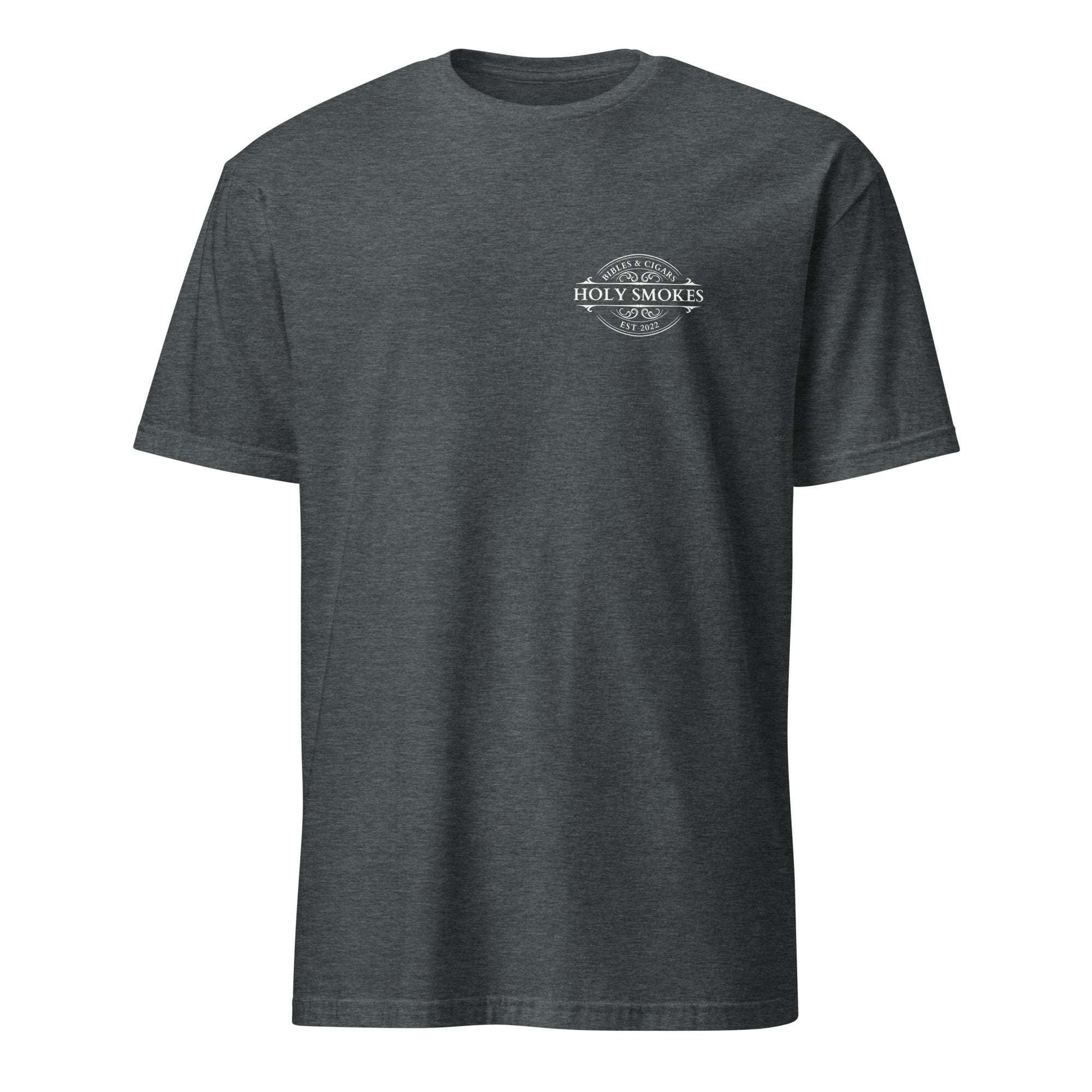 Holy Smokes Two Sided 100% Cotton Tee Dark Heather by Salty By Choice™ We love ocean apparel