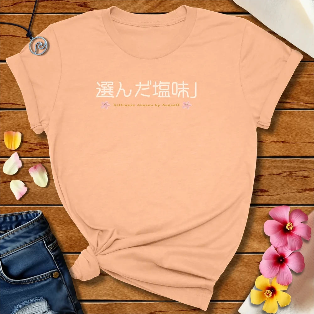 Japanese Salty By Choice Tee Heather Peach by Salty By Choice™ We love ocean apparel