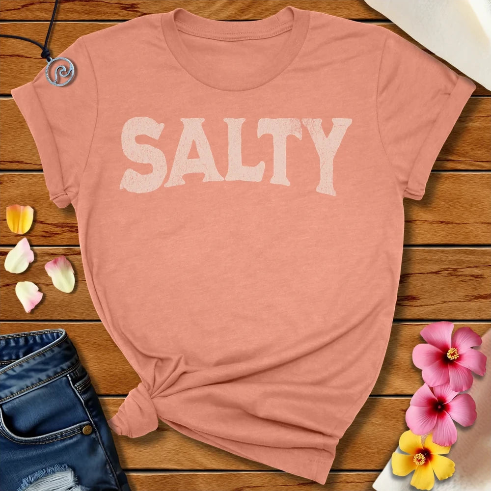 Just Salty Tee Heather Prism Sunset by Salty By Choice™ We love ocean apparel