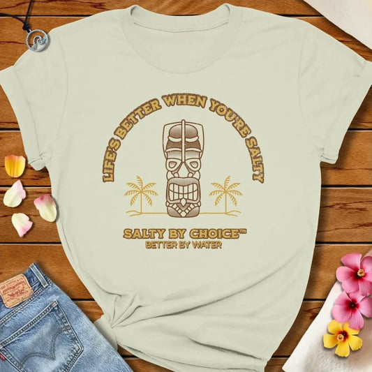 Lifes Better Tee Citron by Salty By Choice® We love the beach ocean and anything around water.