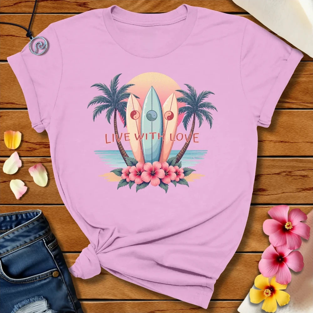 Live With Love Tee Lilac by Salty By Choice™ We love ocean apparel