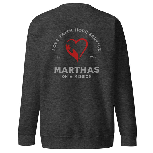 Martha's on a Mission Two Sided Premium Unisex Sweatshirt by Salty By Choice™ We love ocean apparel
