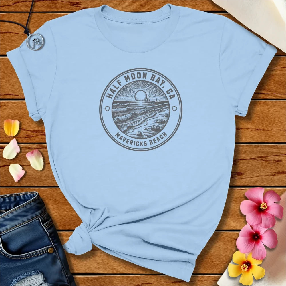 Mavericks Beach Tee Baby Blue by Salty By Choice™ We love ocean apparel