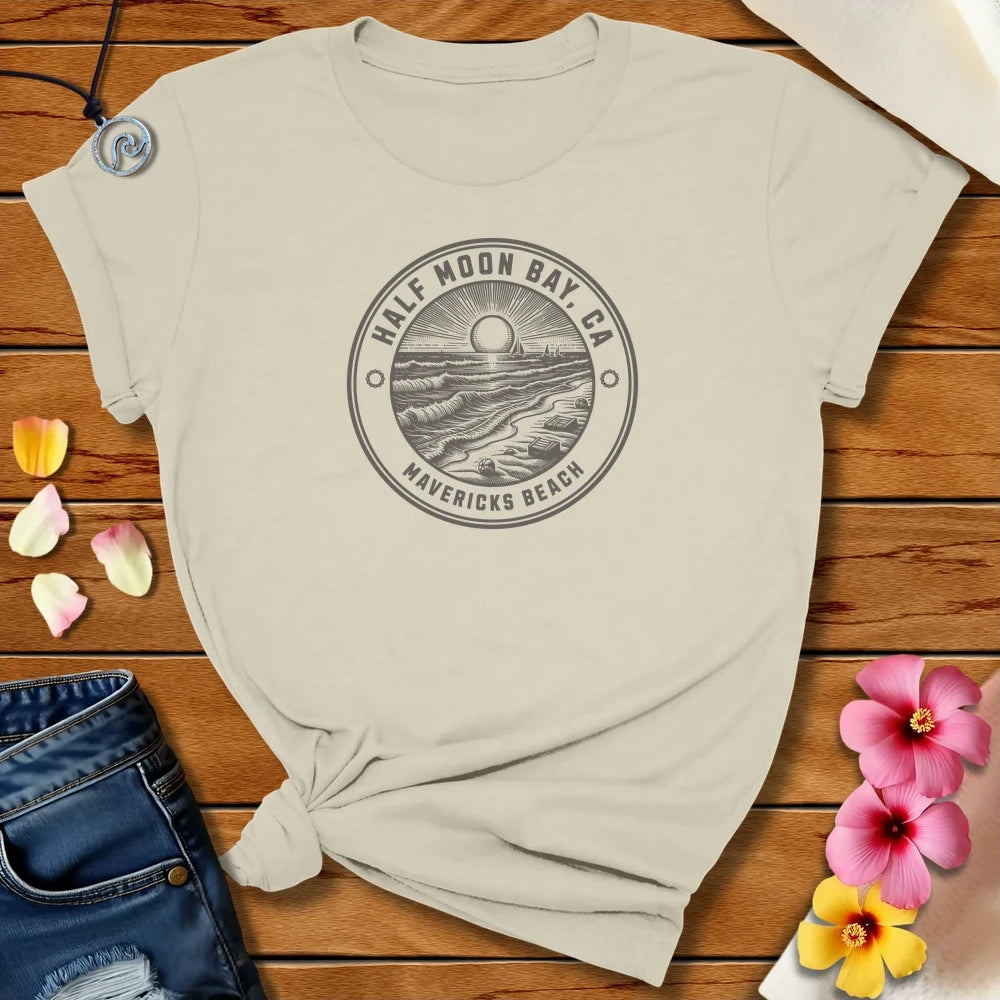 Mavericks Beach Tee Natural by Salty By Choice™ We love ocean apparel
