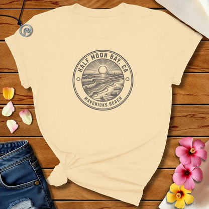 Mavericks Beach Tee Soft Cream by Salty By Choice™ We love ocean apparel