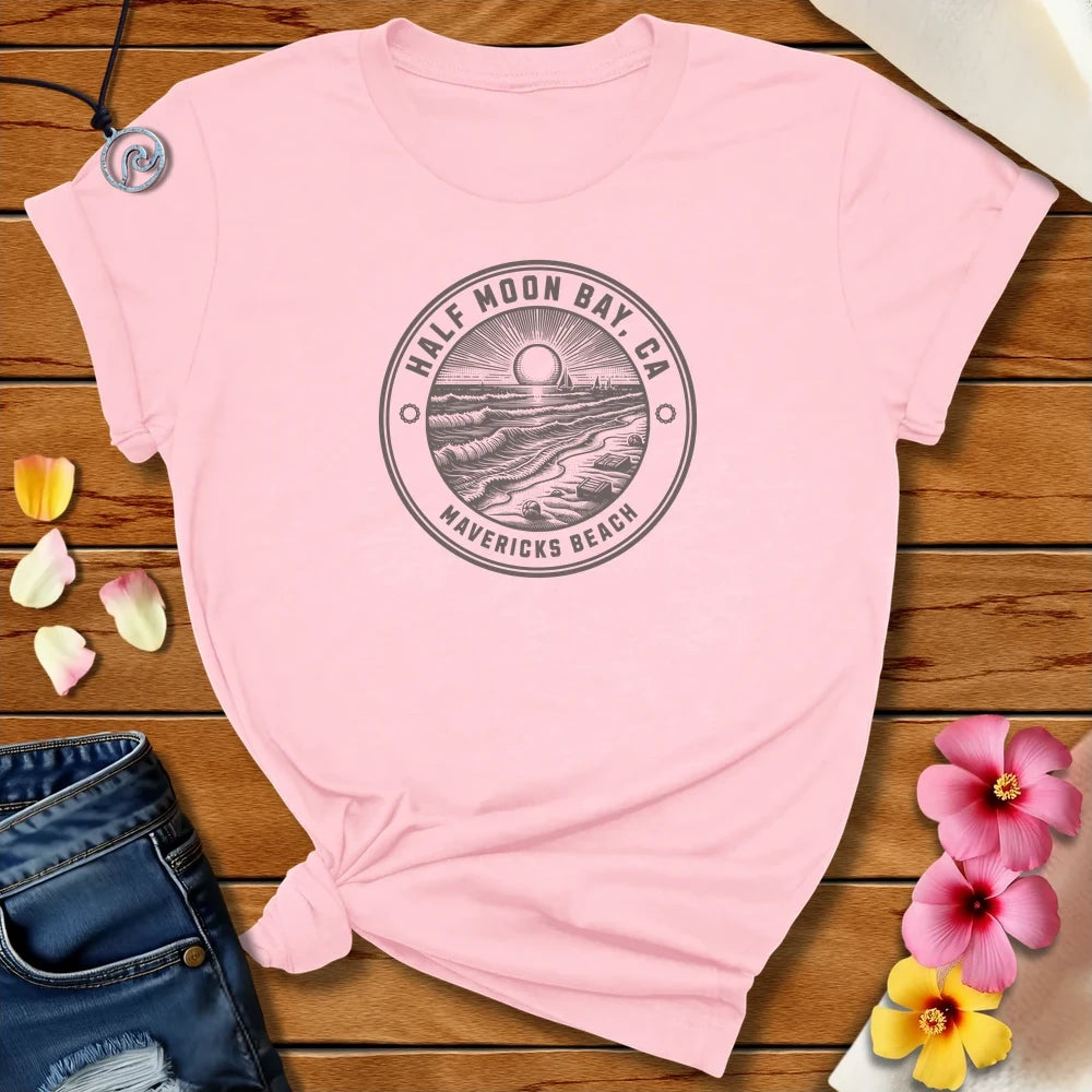 Mavericks Beach Tee Soft Pink by Salty By Choice™ We love ocean apparel