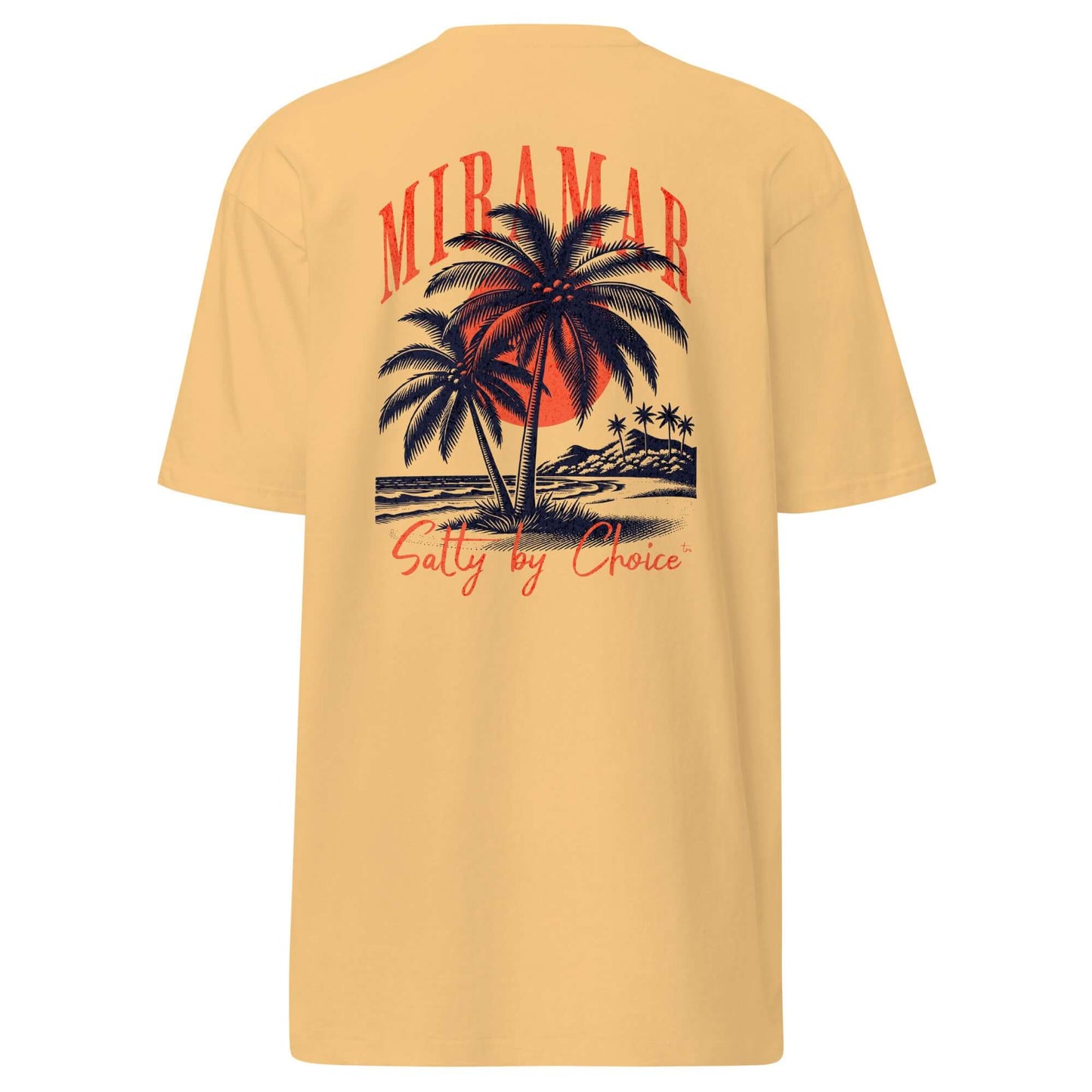 Miramar Surf Shop Palm Trees Salty By Choice™ Men’s Premium Heavyweight Tee