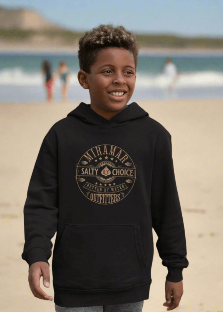 Poker Chip Logo Kids Hoodie by Miramar Outfitters Salty By Choice Collection