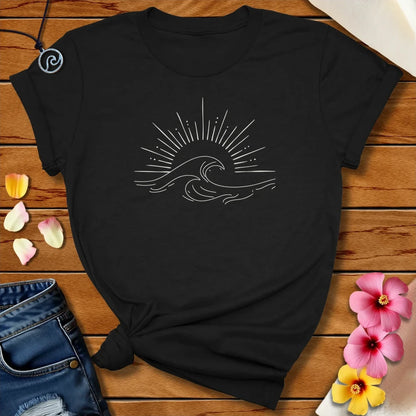 Ocean Lines Tee Black Heather by Salty By Choice™ We love ocean apparel