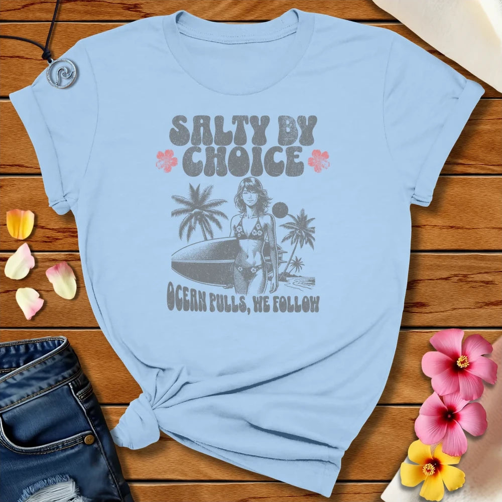 We Follow Tee Baby Blue by Salty By Choice™ We love ocean apparel