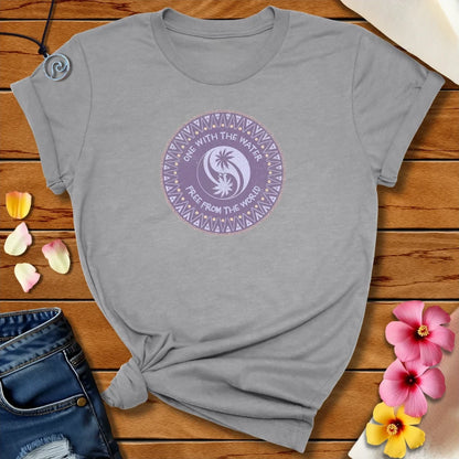 One With The Water Tee Athletic Heather by Salty By Choice™ We love ocean apparel
