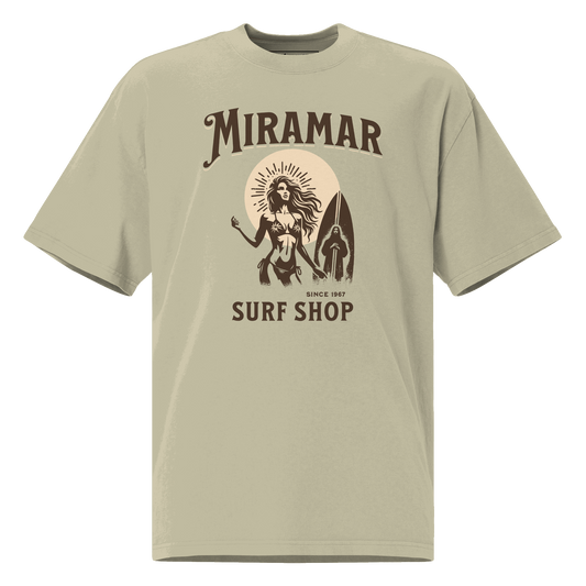 Jesus Miramar Surf Shop Oversized Faded T-Shirt Miramar Surf Shop