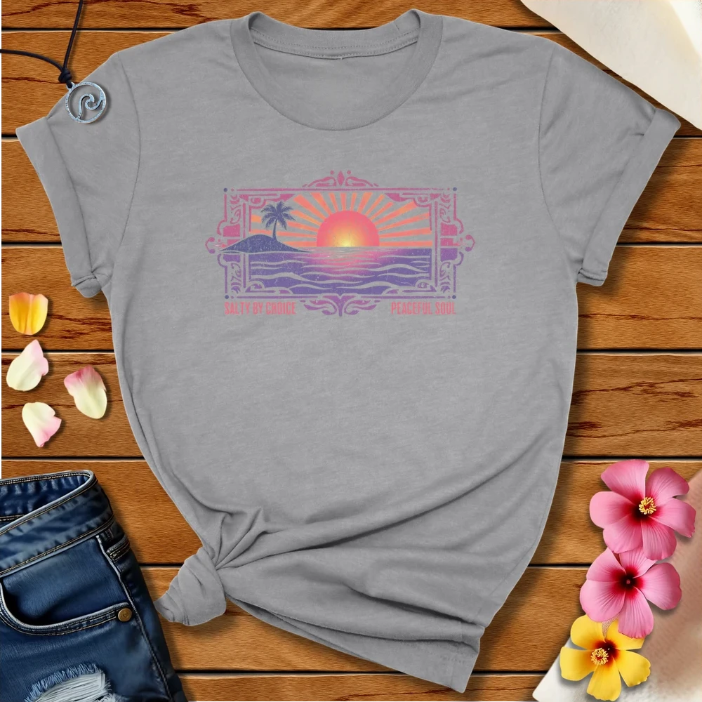 Peaceful Soul Tee Athletic Heather by Salty By Choice™ We love ocean apparel