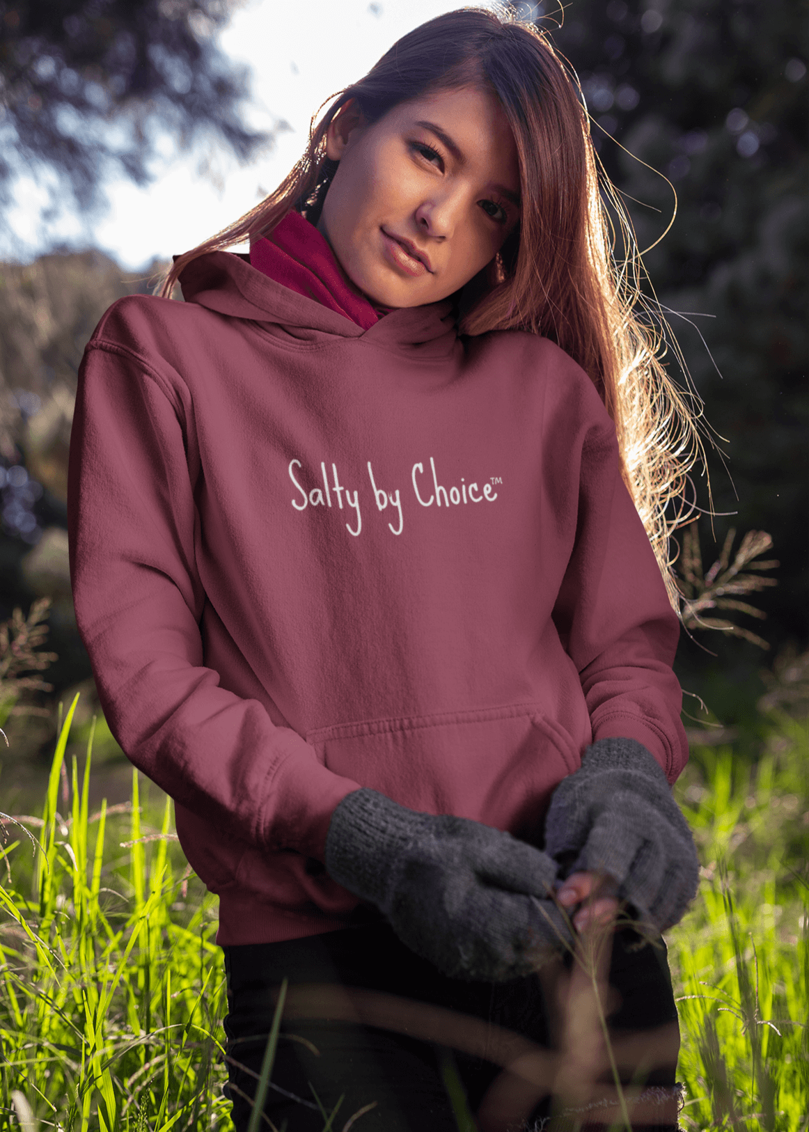 Simple Casually Written Unisex Hoodie