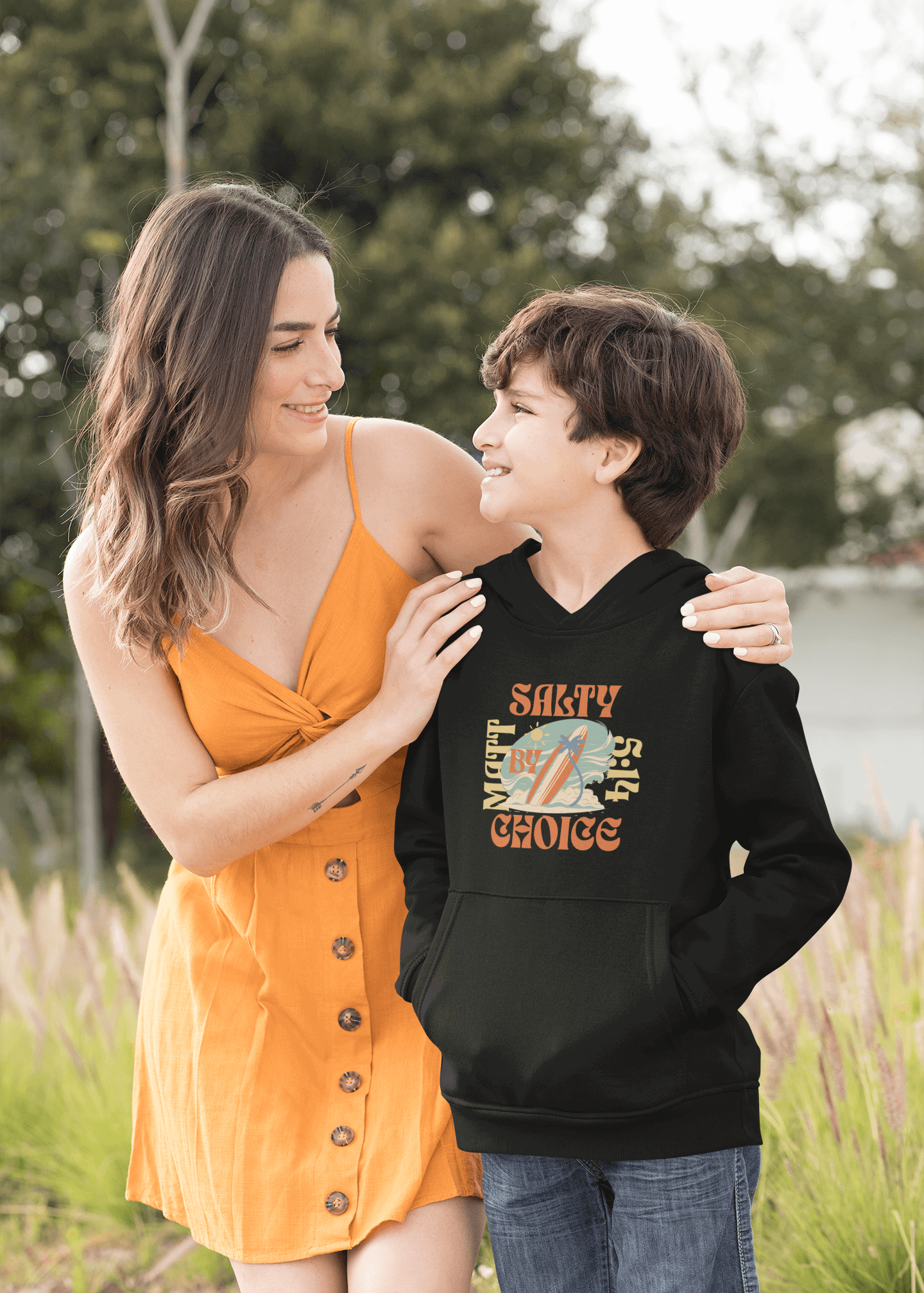 Summer Holiday Kids Fleece Hoodie by Miramar Outfitters Salty By Choice Collection