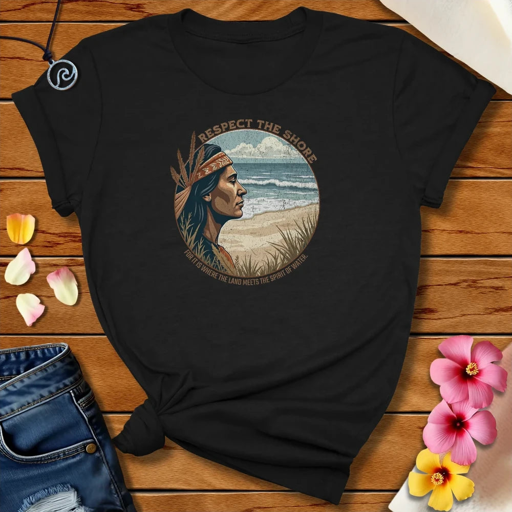Respect The Shore Tee Black Heather by Salty By Choice™ We love ocean apparel