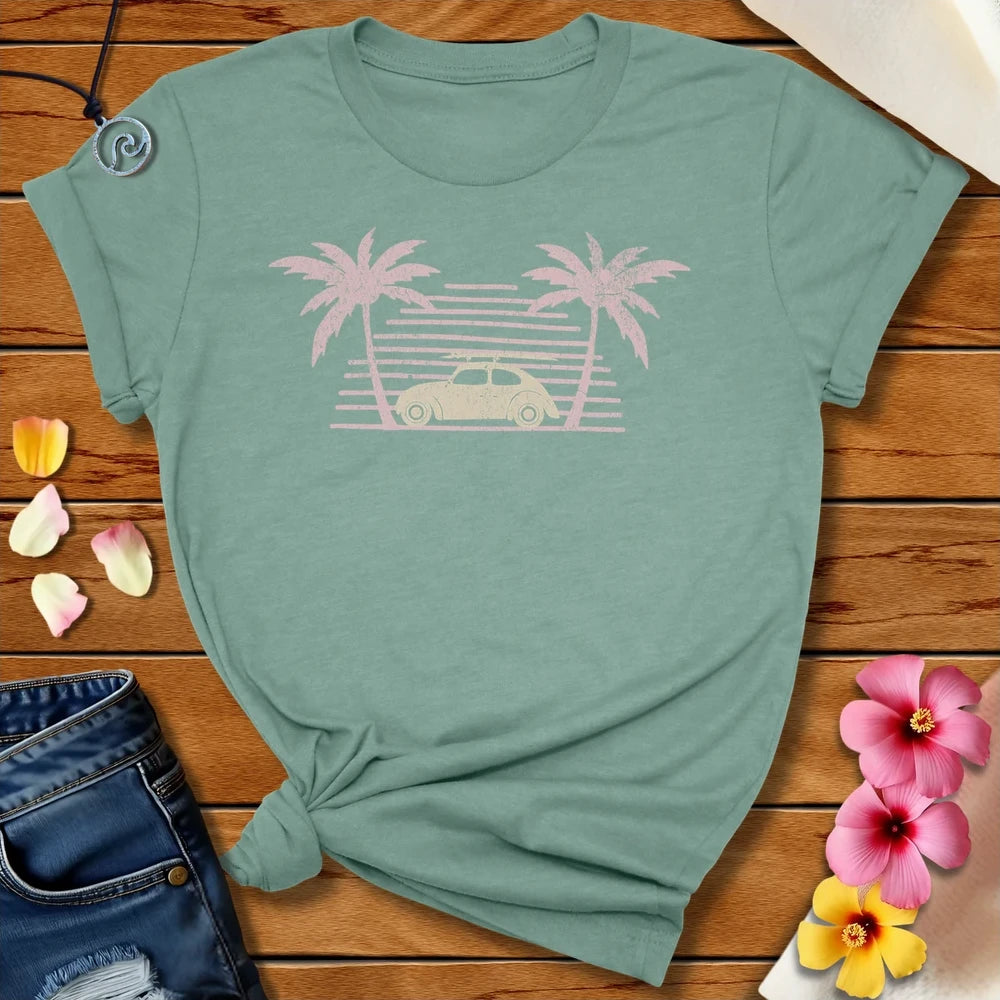 Retro Bug Tee Heather Prism Dusty Blue by Salty By Choice™ We love ocean apparel