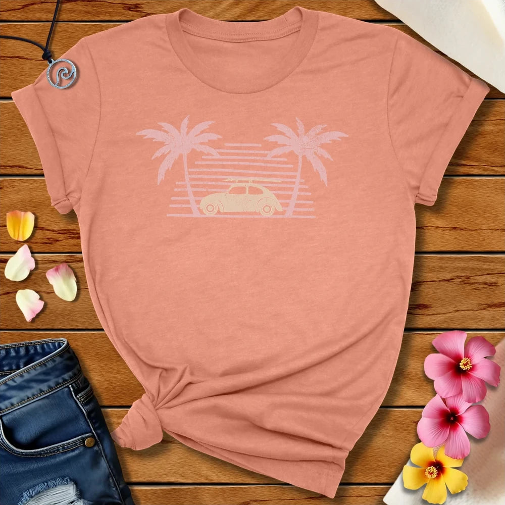 Retro Bug Tee Heather Prism Sunset by Salty By Choice™ We love ocean apparel