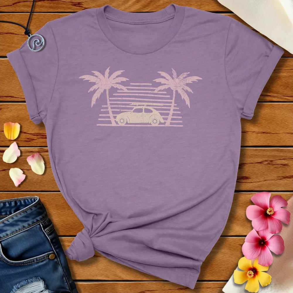 Retro Bug Tee Heather Purple by Salty By Choice™ We love ocean apparel