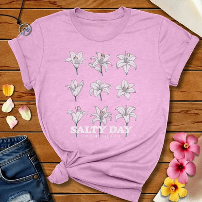 Salty Day Tee Heather Prism Lilac by Salty By Choice® We love the beach ocean and anything around water.