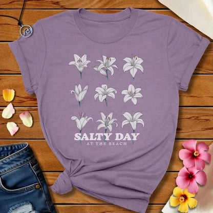 Salty Day Tee Heather Purple by Salty By Choice® We love the beach ocean and anything around water.