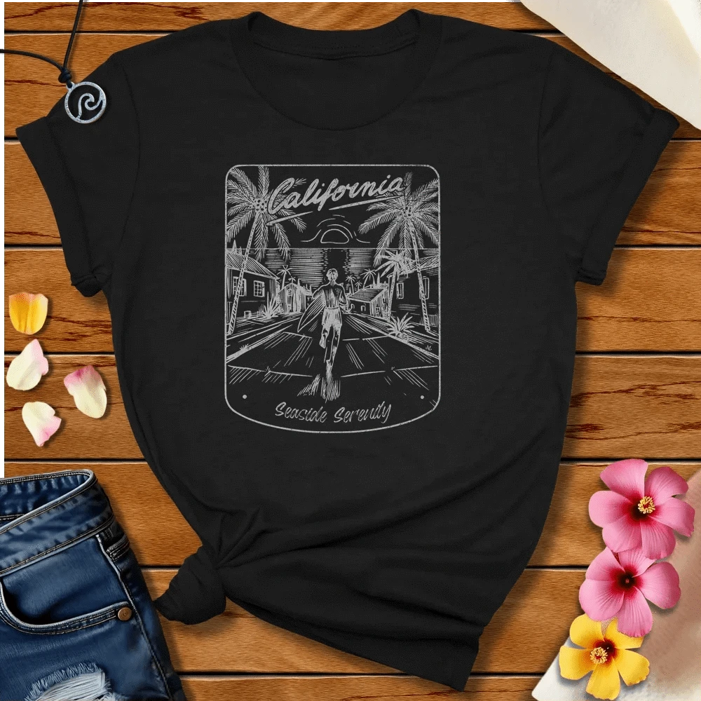 Seaside Serenity Tee Black Heather by Salty By Choice® We love the beach ocean and anything around water.