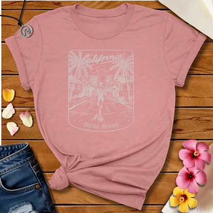 Seaside Serenity Tee Heather Mauve by Salty By Choice® We love the beach ocean and anything around water.