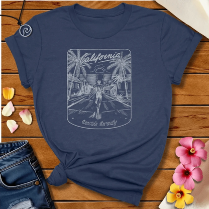 Seaside Serenity Tee Heather Navy by Salty By Choice® We love the beach ocean and anything around water.
