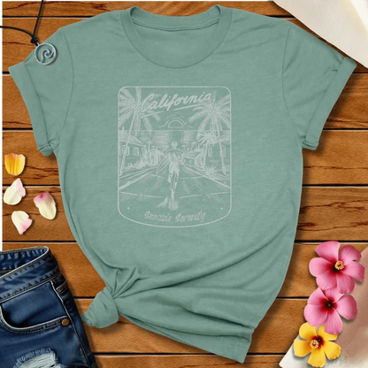 Seaside Serenity Tee Heather Prism Dusty Blue by Salty By Choice® We love the beach ocean and anything around water.