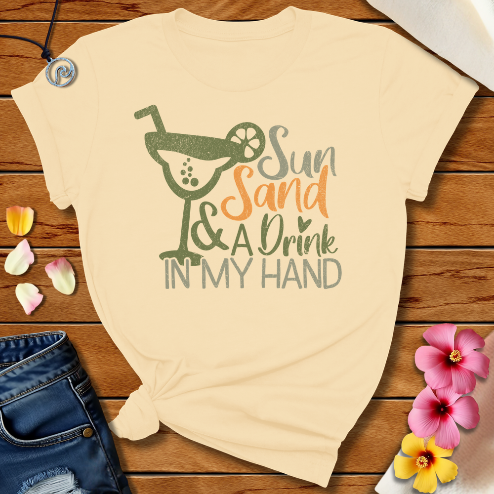 Sun And Sand Tee Soft Cream by Salty By Choice™ We love ocean apparel