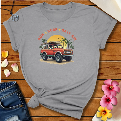 Sun Surf Salt Air Bronco Tee Athletic Heather by Salty By Choice™ We love ocean apparel
