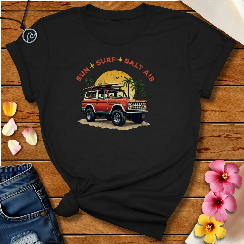 Sun Surf Salt Air Bronco Tee Black Heather by Salty By Choice™ We love ocean apparel