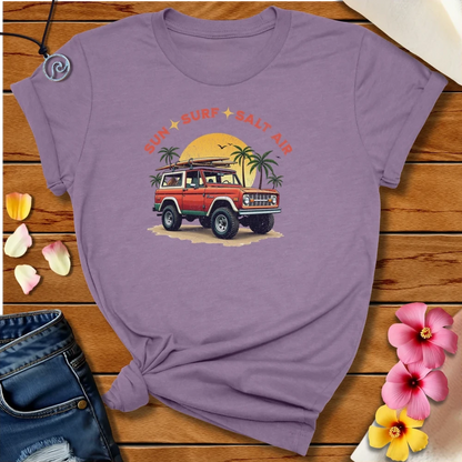 Sun Surf Salt Air Bronco Tee Heather Purple by Salty By Choice™ We love ocean apparel