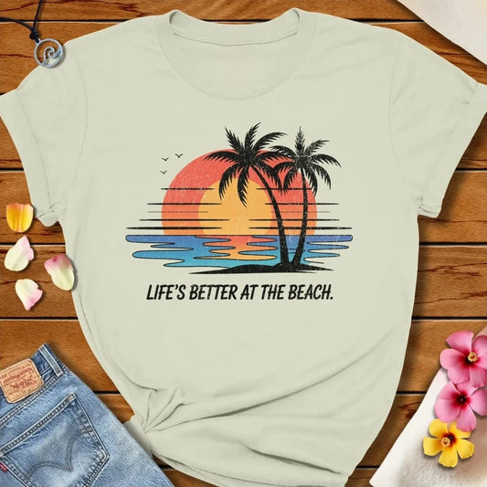 Sunset Beach Tee Citron by Salty By Choice® We love the beach ocean and anything around water.