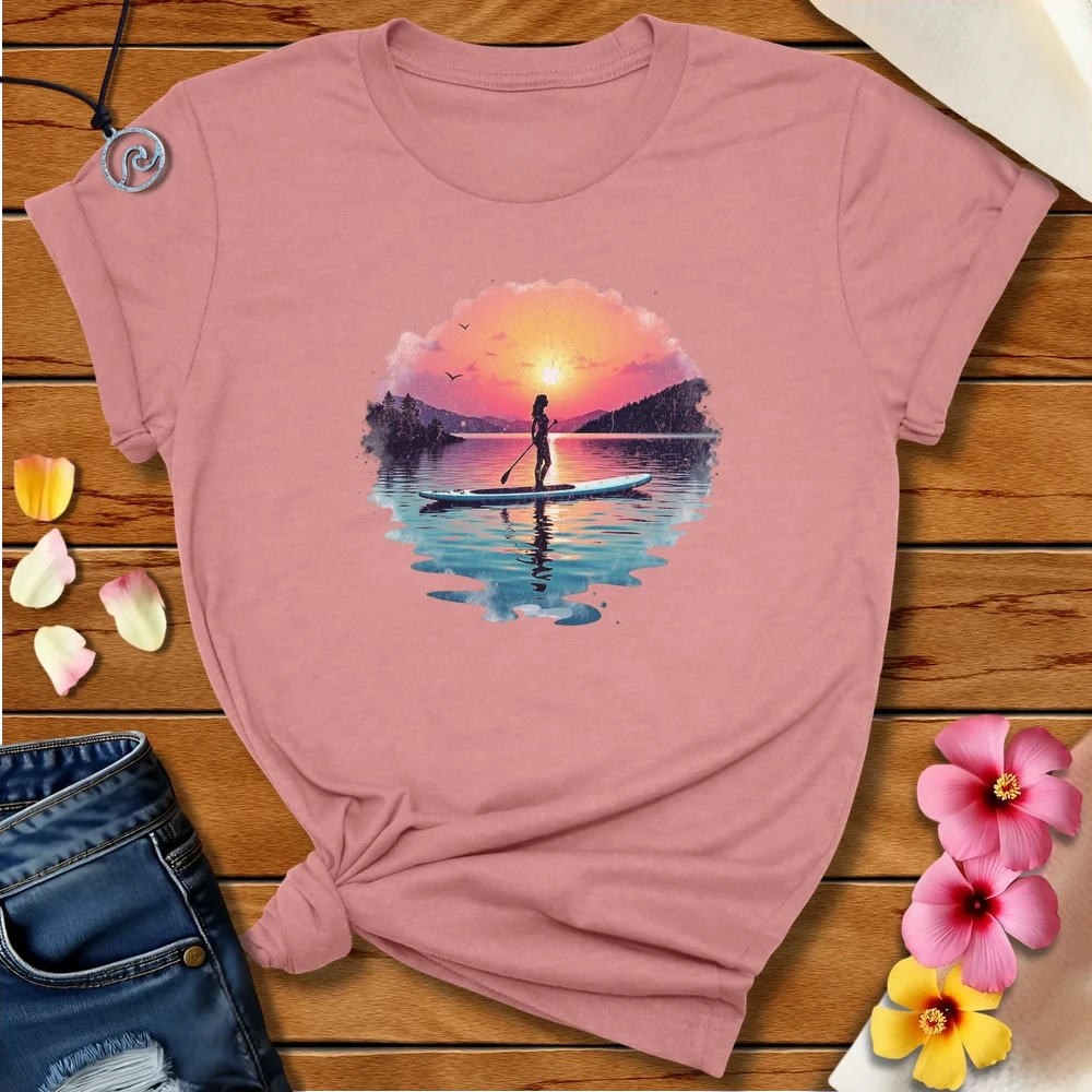 SUP Tee Heather Mauve by Salty By Choice™ We love ocean apparel