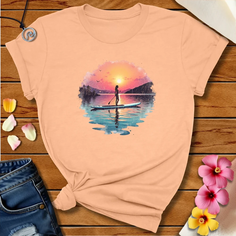 SUP Tee Heather Peach by Salty By Choice™ We love ocean apparel