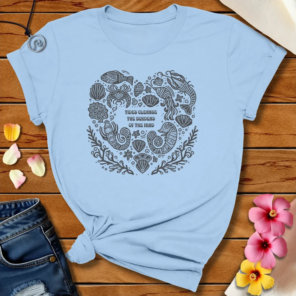 Tides Cleanse Tee Baby Blue by Salty By Choice™ We love ocean apparel