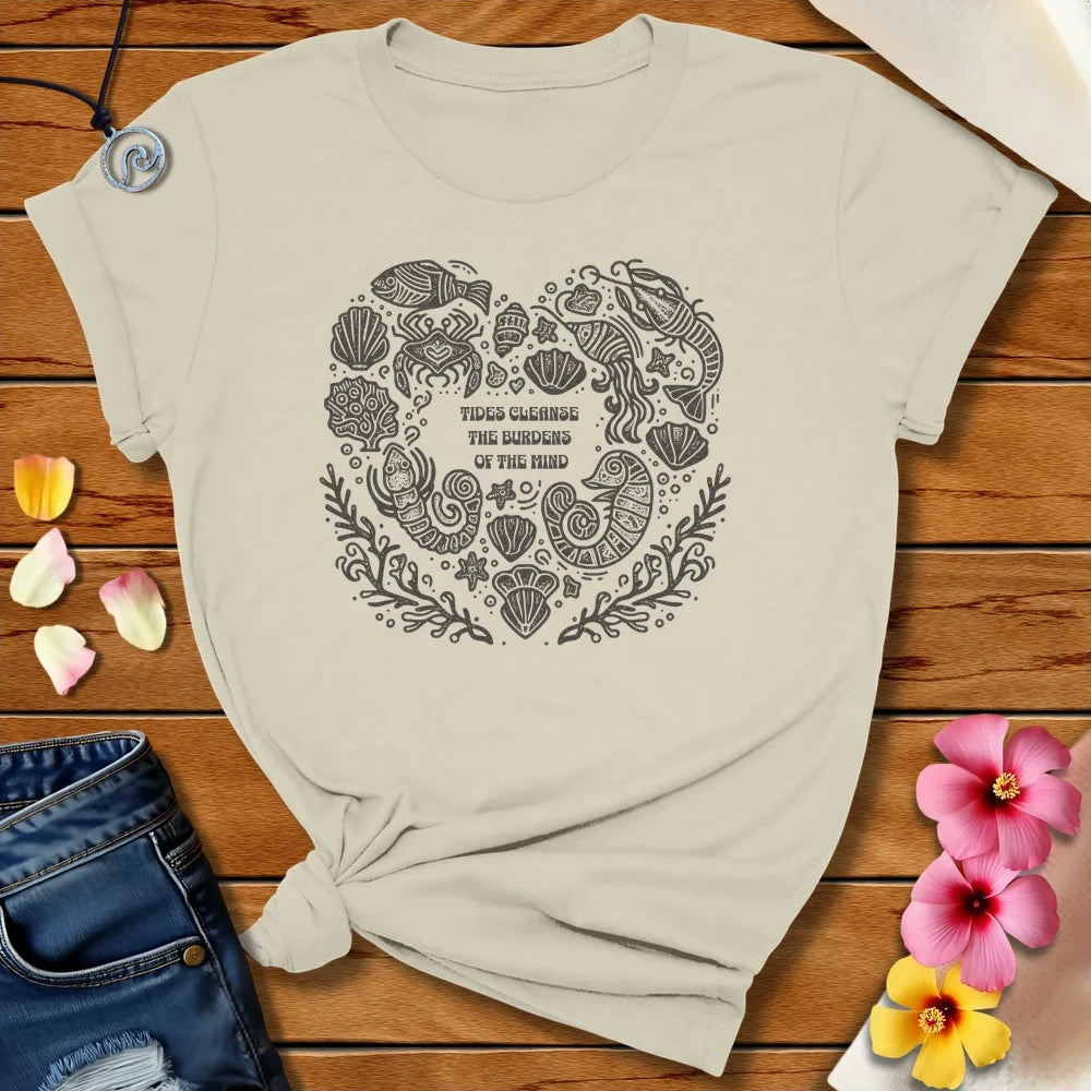 Tides Cleanse Tee Natural by Salty By Choice™ We love ocean apparel