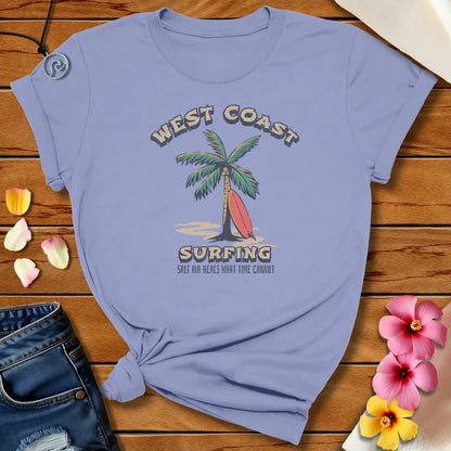 Time Heals Tee Lavender Blue by Salty By Choice™ We love ocean apparel