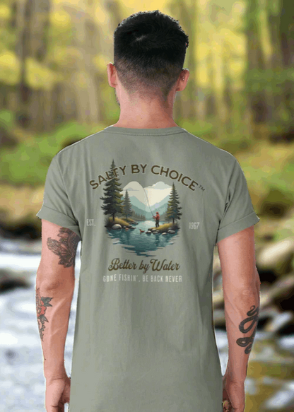 Gone Fishin Unisex Heavy Tee by Miramar Outfitters Salty By Choice Collection