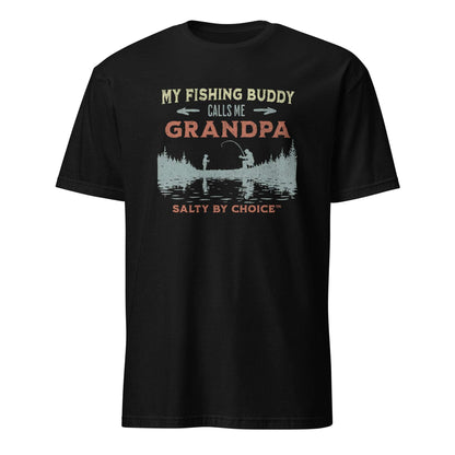 Fishing Grandpa Unisex Tee Black by Miramar Outfitters Salty By Choice Collection