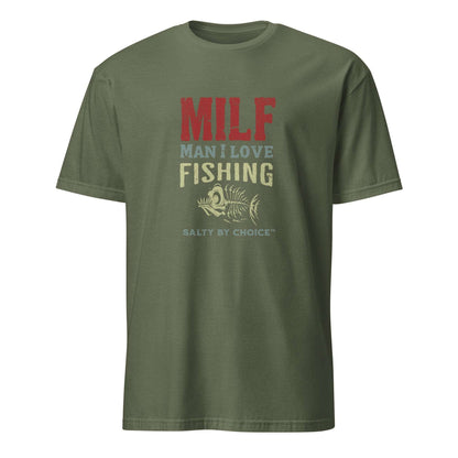 MILF Unisex Tee Military Green by Miramar Outfitters Salty By Choice Collection