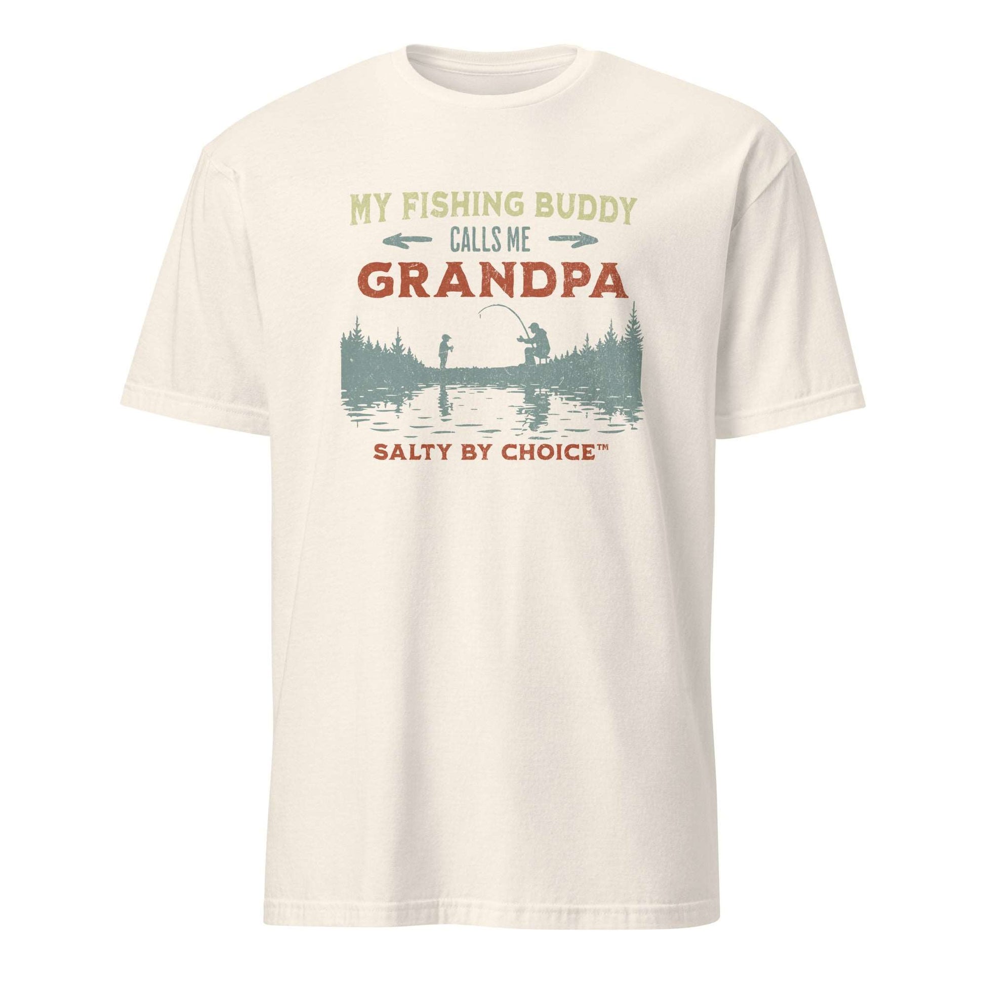 Fishing Grandpa Unisex Tee Natural by Miramar Outfitters Salty By Choice Collection