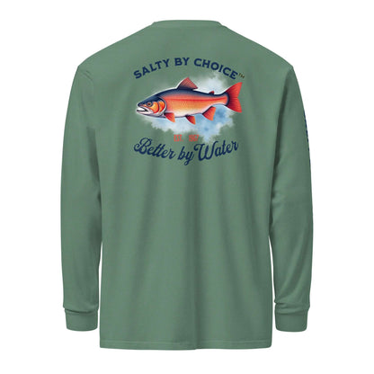 Vibrant Salmon Heavy Long-sleeve Tee