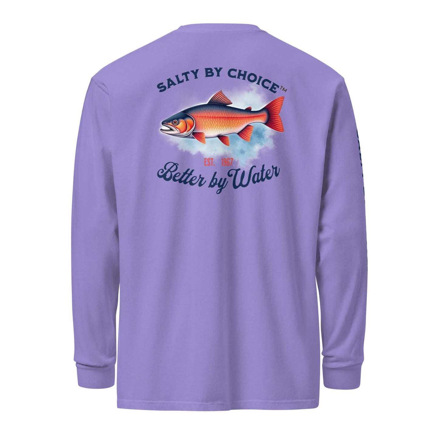 Vibrant Salmon Heavy Long-sleeve Tee